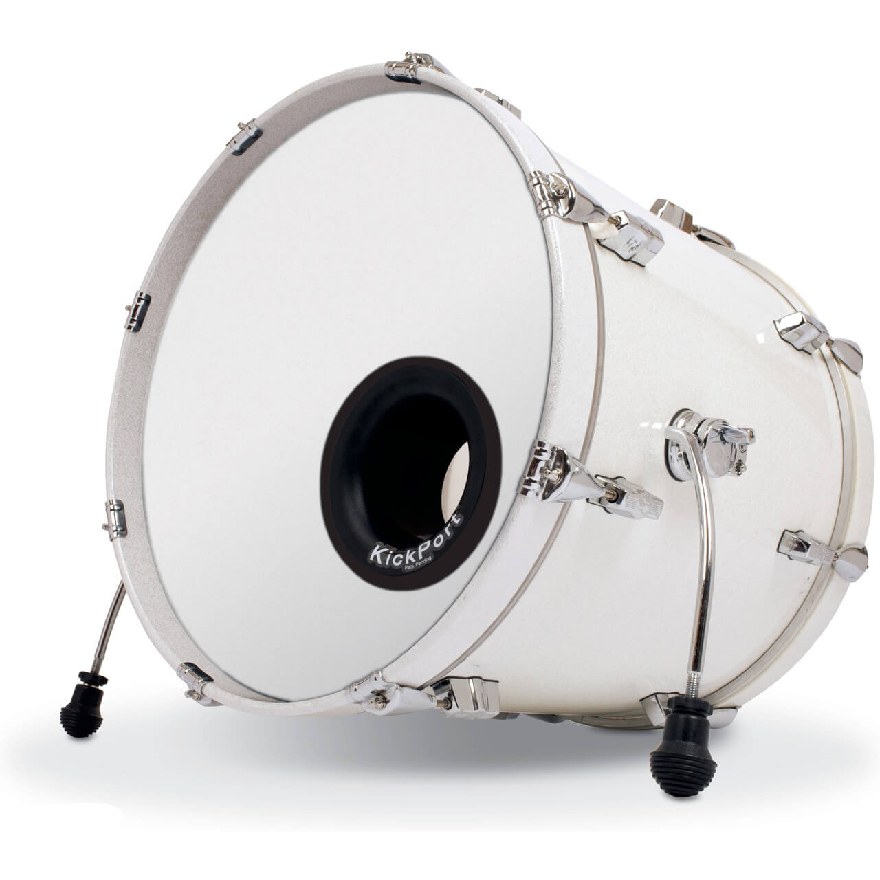 KickPort KP2-BLU 5 inch Bass Drum Port in blue color designed to enhance kick drum sound.