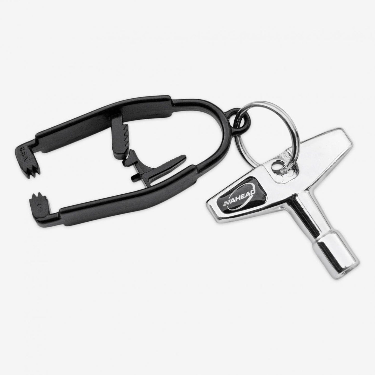 AHEAD Klip-It Drum Key with Carabiner, an innovative tool for tuning drums.