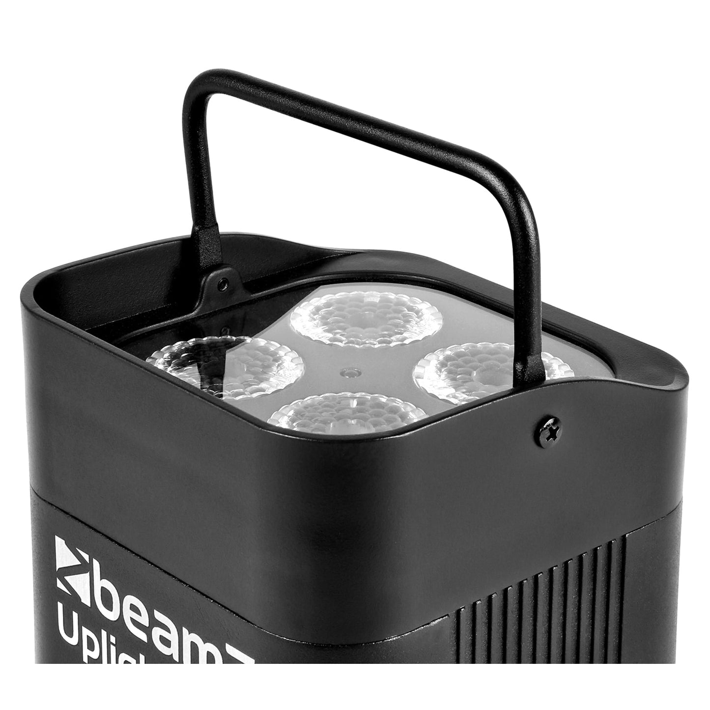 Top angled view of the BBP94W Battery Uplight Par with 4x 12W RGBAW-UV LEDs and Wireless DMX.