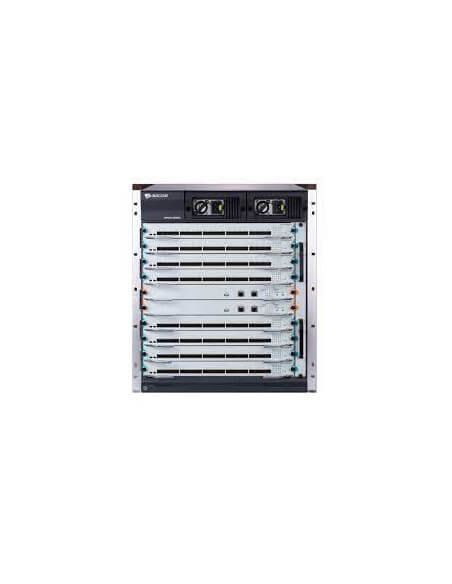 Image of the BDCOM GPON OLT chassis featuring 10 expansion slots, designed for high-capacity networking.