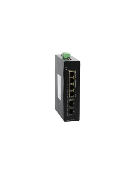 BDCOM 4-Port Gigabit Industrial PoE+ Switch with 2 SFP ports, designed for robust network performance.