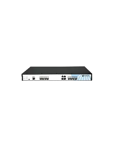 BDC 4-Port EPON OLT Headend with Dual AC Power Supply, showcasing the device's ports and design.