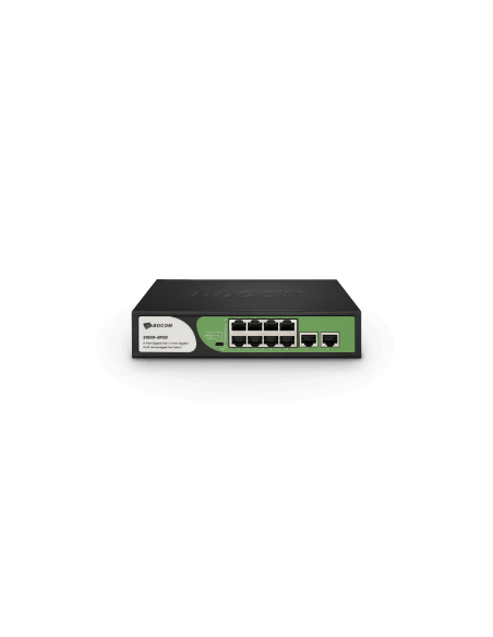 BDCOM 8-Port Gigabit PoE Switch with 90W power and 2 RJ45 ports