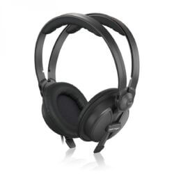 Behringer BH30 studio-grade headphones designed for immersive monitoring, featuring a sleek black design.
