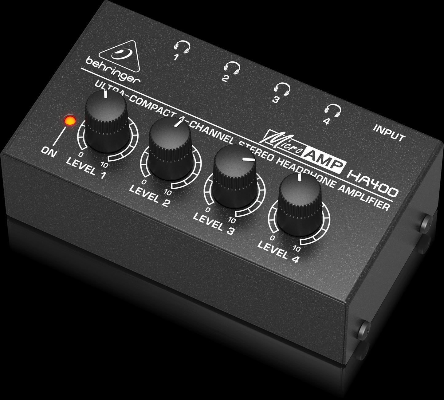 Behringer HA400 4-Channel Stereo Headphone Amplifier for multiple listeners