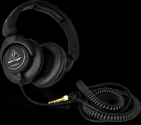 Behringer HPX6000 Professional DJ Headphones displayed on a white background.
