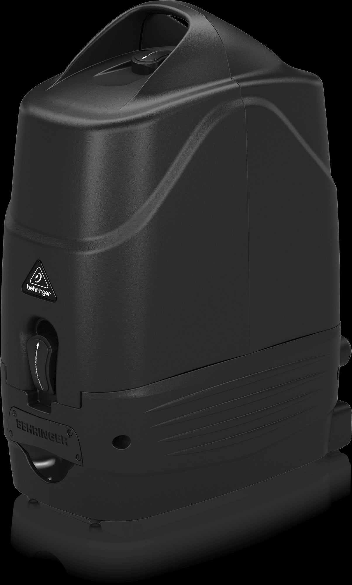 Behringer PPA500BT Portable PA System showcasing its design and features, including Bluetooth audio streaming capability.