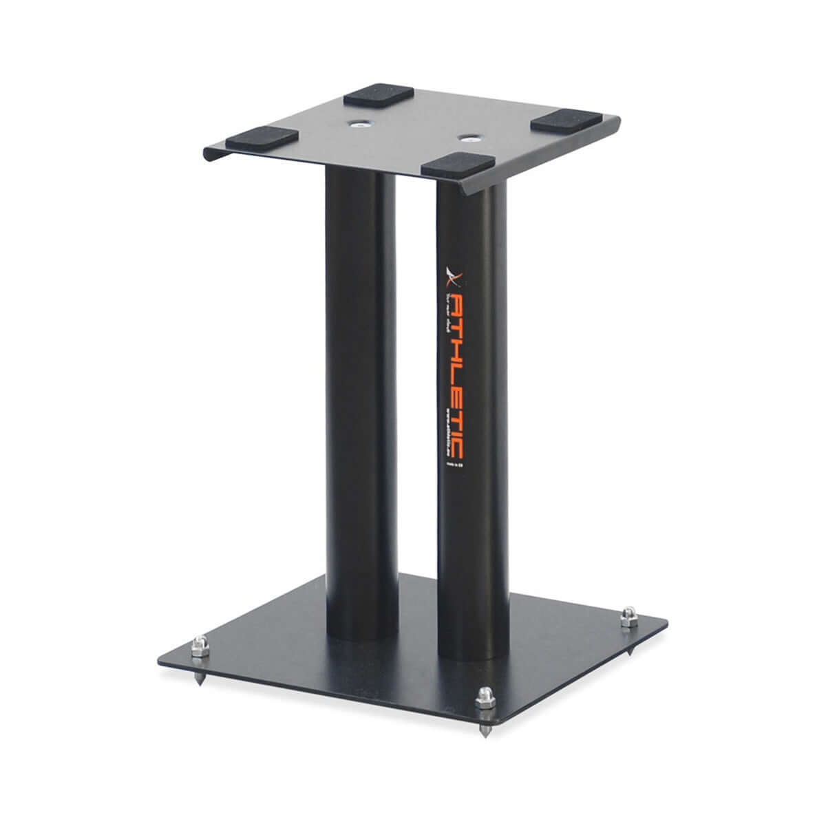 Athletic Monitor Stand with Rubber and Spikes, 400mm height, ideal for studio use.