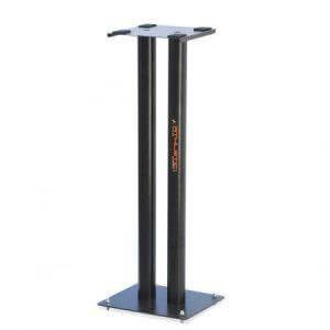 Athletic monitor stand designed for studio use, featuring rubber and spikes for stability, 400mm height.