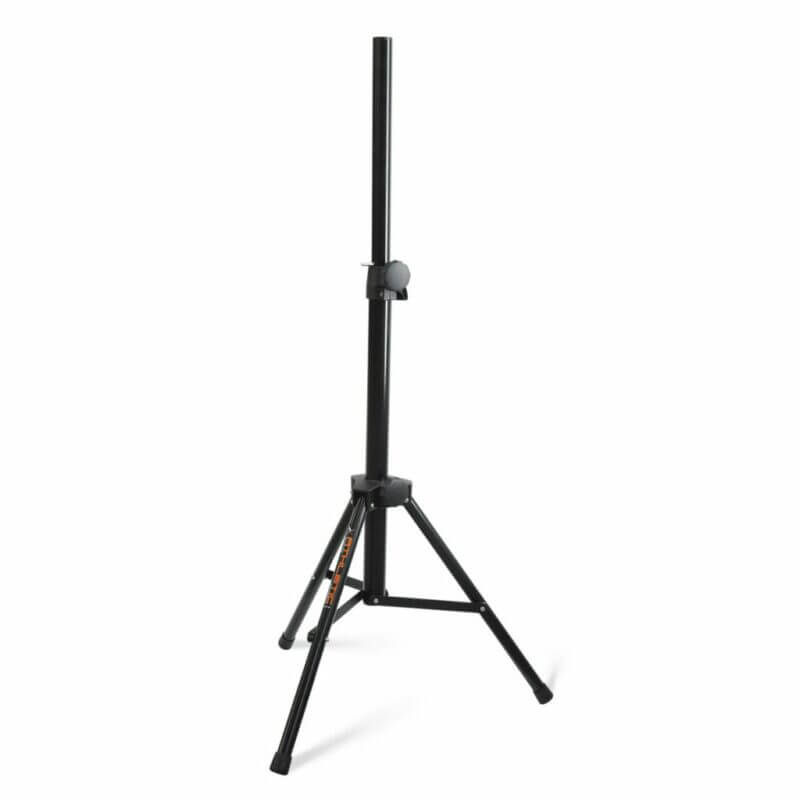Athletic 50kg 1.4m black speaker stand, suitable for holding speakers securely.