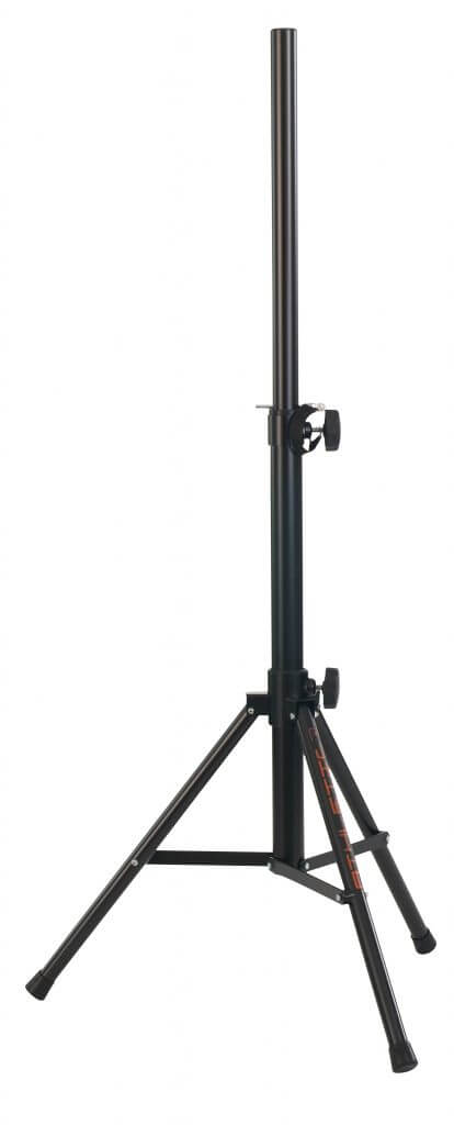 Athletic 50kg 1.4m Black Speaker Stand displayed on a white background.