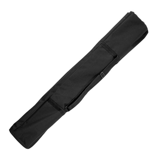 Athletic carry bag designed to hold 2 speaker stands, featuring a durable design and compact size.