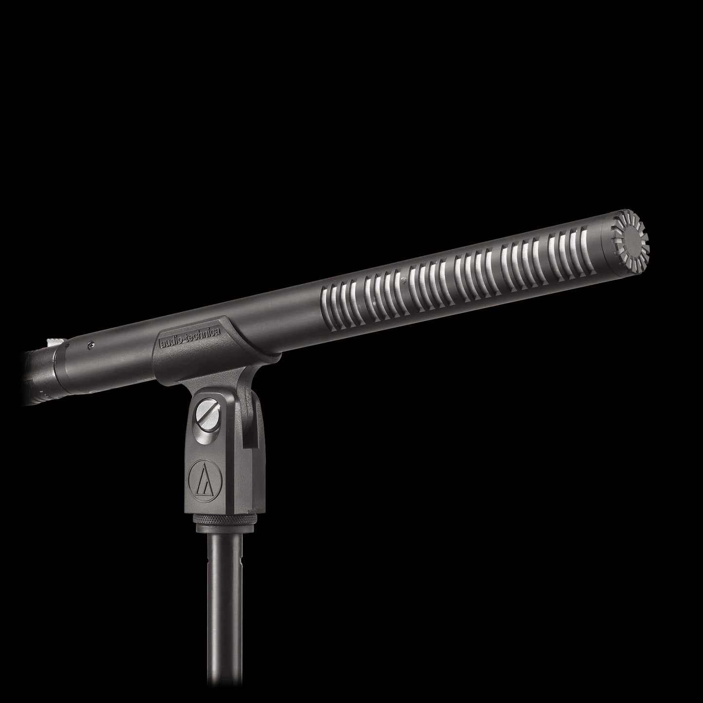 Audio-Technica BP4073 Line + Gradient Condenser Shotgun Microphone displayed against a neutral background.