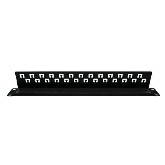 Linkbasic 19-Inch Rack Mount Brush Panel designed for cable management in server racks.