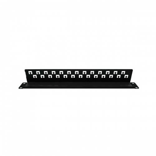 Linkbasic 19-Inch Rack Mount Brush Panel designed for cable management in networking racks.