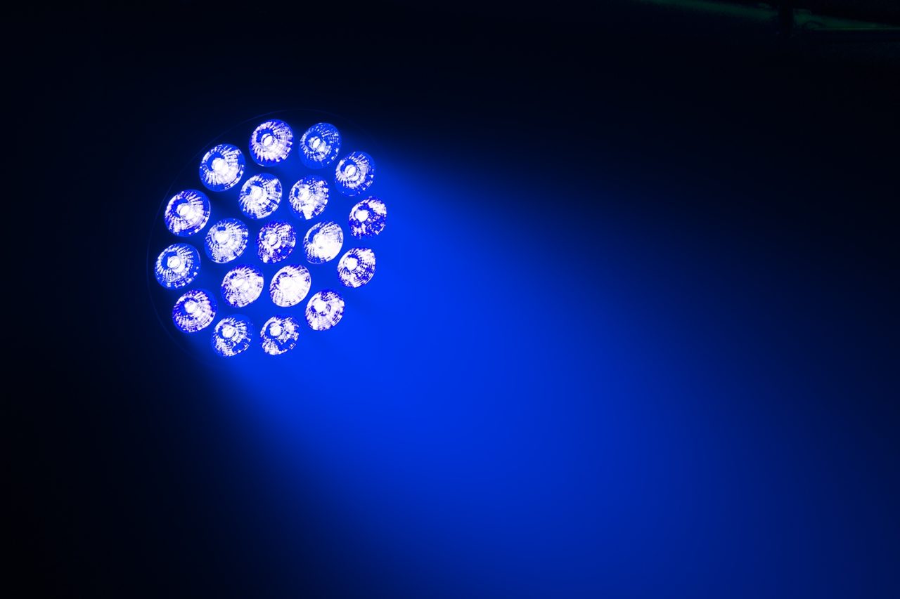 Effects view of the BT410 Lightweight Par 19x 10W RGBW with circle pixel control and full color mixing by beamZ 3.