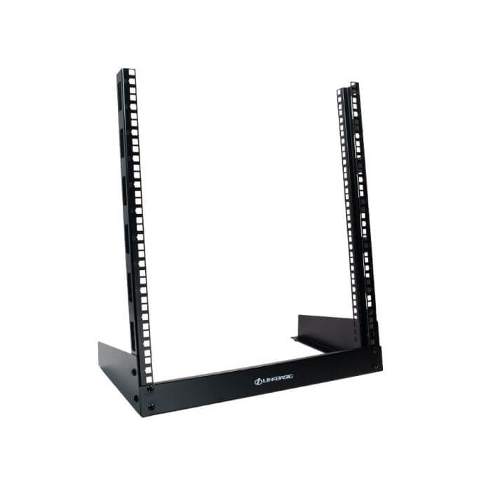 Image of the Linkbasic 12U Desktop Open Rack showcasing its open design for effective equipment storage.