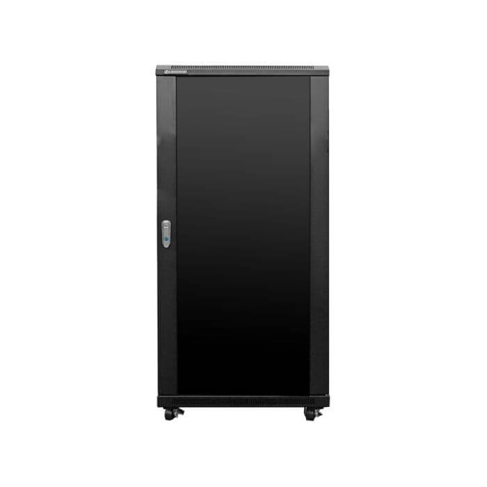 Linkbasic 22U Cabinet with 600mm depth, featuring 2 fans and 2 shelves, ideal for server and network equipment.