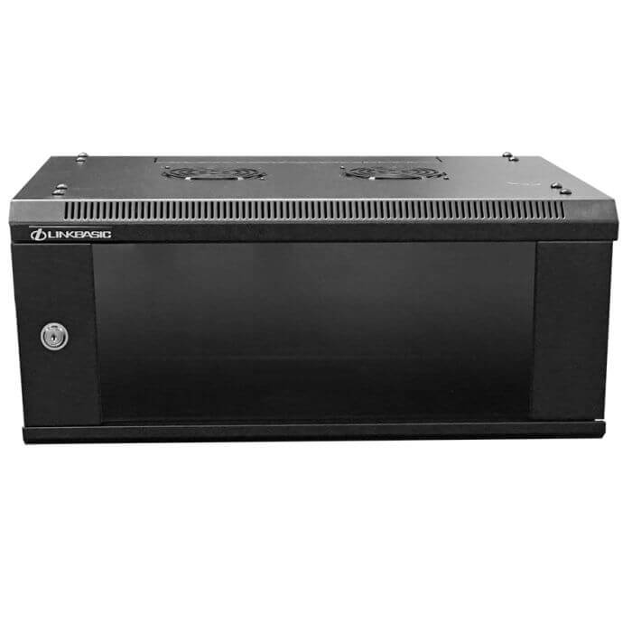 Image of the Linkbasic 4U Fixed Wall Mount Rack, a sturdy storage solution for network equipment.