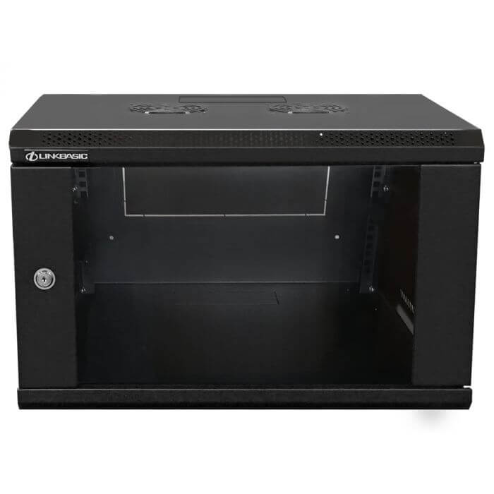 Linkbasic 6U preassembled wall rack designed for efficient equipment storage and organization.