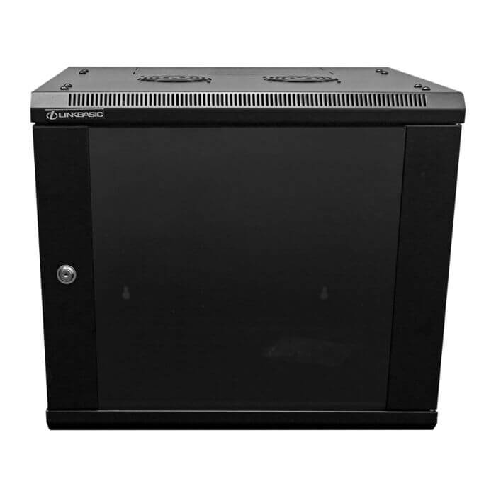 Image of the Linkbasic 9U Swing Frame Wall Box, a versatile storage solution for networking equipment.