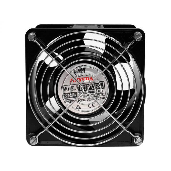 Linkbasic panel fan featuring a protective finger guard, designed for safety and efficiency.