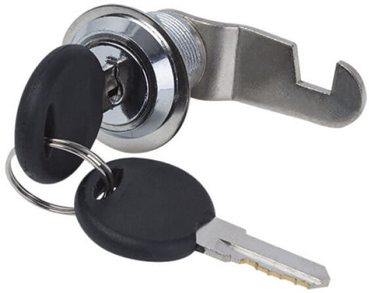 Linkbasic side door lock designed for securing cabinets, featuring a sturdy construction and reliable locking mechanism.