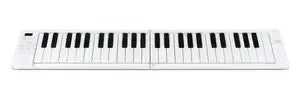 BLACKSTAR CARRY-ON-FP49T-WT Portable 49-Key Touch-Sensitive Folding Piano in white color with Bluetooth capability.