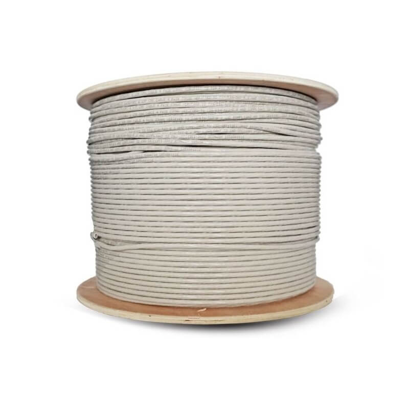 Miro CAT6 UTP Cable 500m roll in white color, made of solid copper, suitable for indoor use.