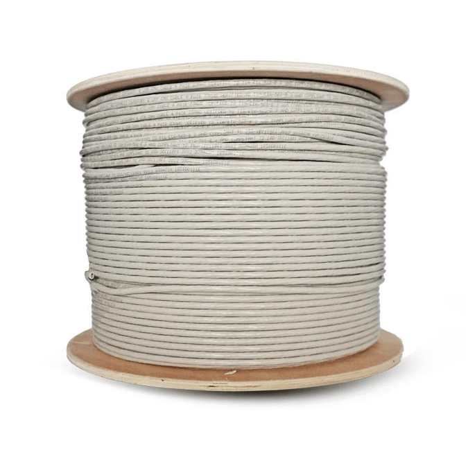 Acconet CAT6 Cable, 500m roll in grey color, suitable for indoor use, made of CCA material.