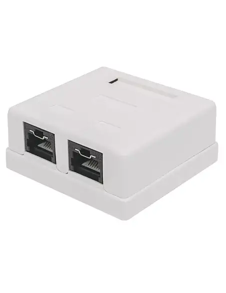 CAT6 Wall Box with Dual RJ45 ports, designed for efficient network connectivity.