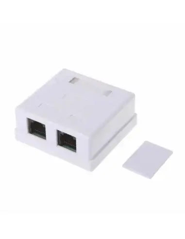 CAT6 Wall Box with Dual RJ45 ports, designed for efficient network connectivity.