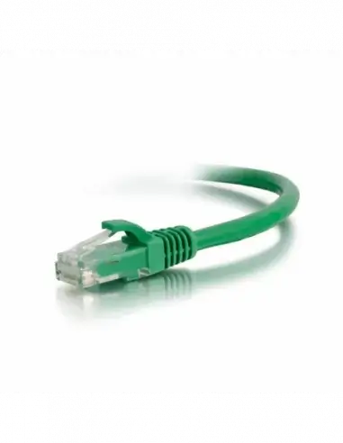 Acconet CAT6 UTP Flylead, 0.5 Meter, Straight, Stranded Cable in Green with Moulded Boots and Plugs