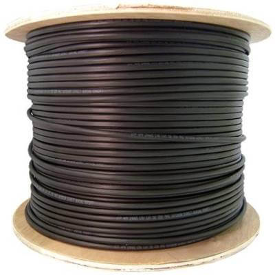 Miro Outdoor CAT6 UTP Cable 305m, UV protected in black color, suitable for outdoor use.