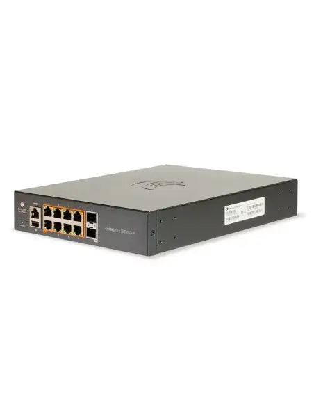 Cambium cnMatrix 10-Port PoE+ Switch - Enterprise Model, showcasing its sleek design and multiple ports for network connectivity.