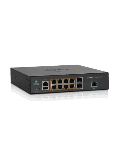 Cambium cnMatrix 10-Port PoE Switch displayed on a white background