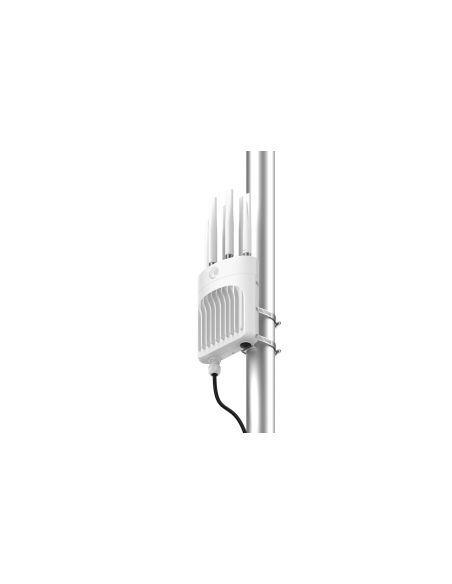 Cambium cnPilot XE3-4TN Wi-Fi 6e Outdoor Access Point mounted outdoors, designed for high-performance wireless connectivity.
