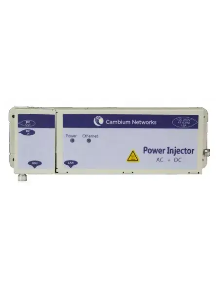 Cambium PTP ACDC 56V Power Injector for enhanced power delivery in networking applications.