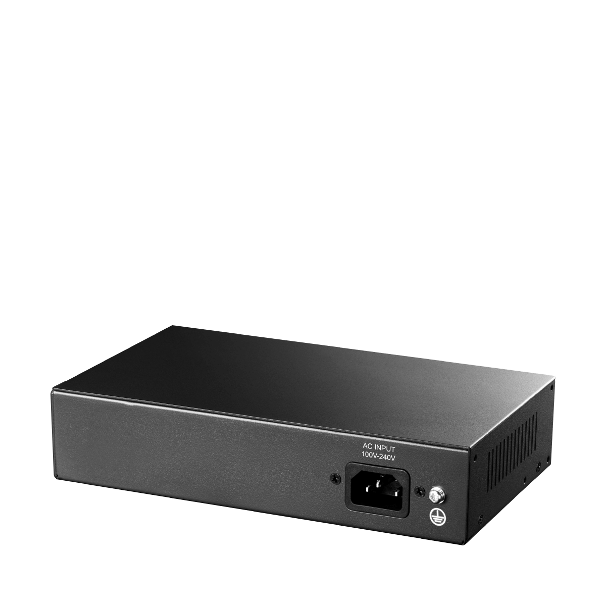 Cudy 5-Port Gigabit PoE Switch with 120W power and 1 SFP port, showcasing its sleek design and functionality.