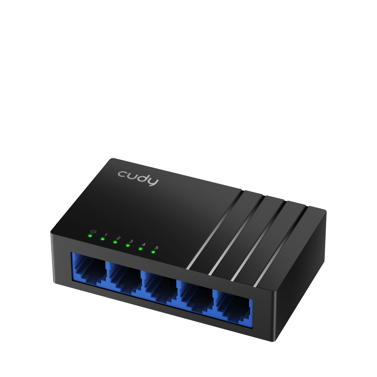 Cudy 5-Port Gigabit Desktop Switch with five Ethernet ports for high-speed connectivity.