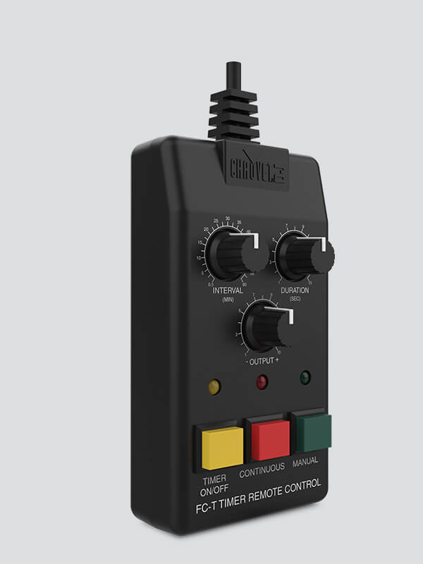 Chauvet DJ FC-T wired timer remote designed for use with Hurricane 1600 and Haze 4D machines.