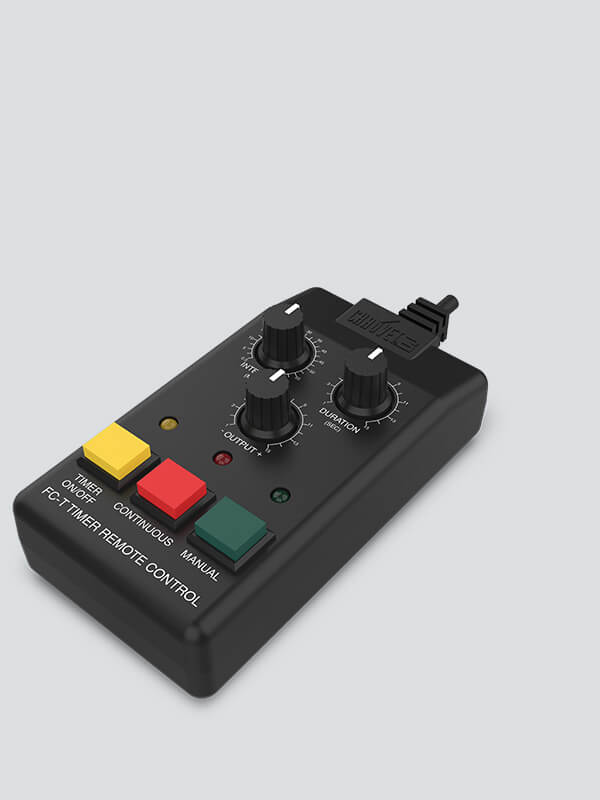 Chauvet DJ FC-T Wired Timer Remote for Hurricane 1600 and Haze 4D, leaning to the right.