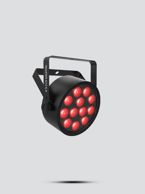 Chauvet DJ SlimPAR Q12 BT low-profile RGBA LED Par light with Bluetooth and IRC compatibility.