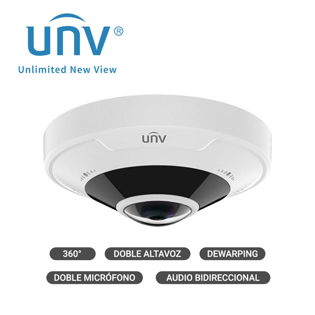 UNV Ultra H.265 12MP Vandal-Resistant Fisheye Dome