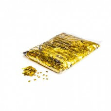 MAGICFX Pixie Dust Confetti in gold color, 6x6mm squares, made from professional flameproof metallic PVC.