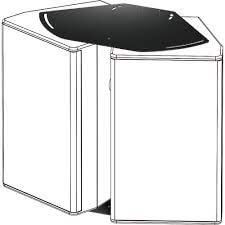 Pioneer CP-XY15DF1 Dual Speaker Flying Plate Set designed for the XY-152 model, showcasing a dual enclosure flying plate setup.