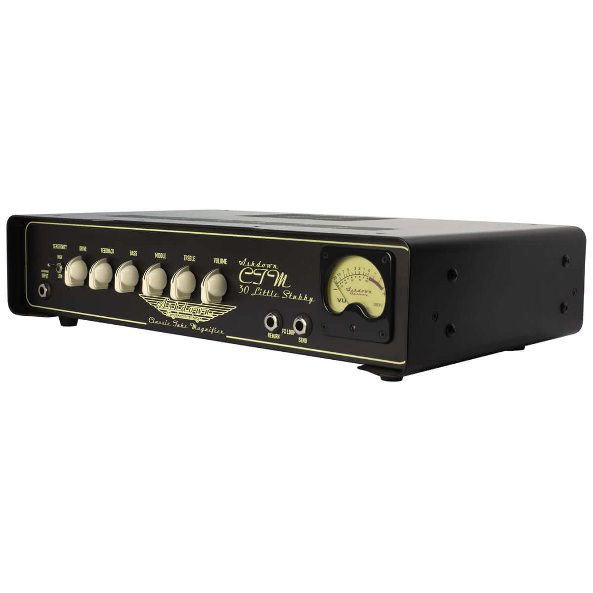 ASHDOWN CTM 30 Little Stubby 30W All-Valve Bass Amplifier Head displayed against a neutral background.