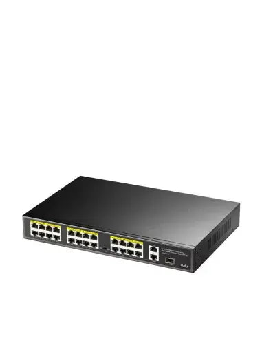 Cudy FS1026PS1 24 Port Fast Ethernet PoE Switch with 290W power and 2 Gigabit ports.