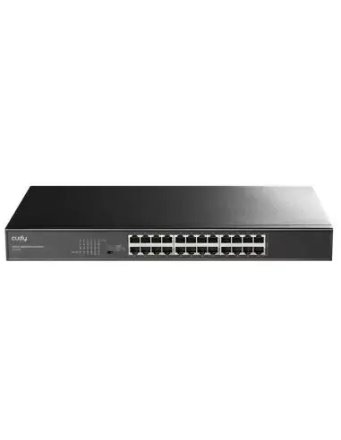 Cudy 24-Port Gigabit Unmanaged Rack-Mount Switch GS1024L, featuring multiple Ethernet ports for network connectivity.
