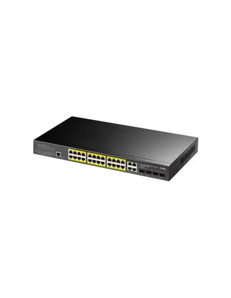 Cudy 24-Port Gigabit PoE Switch with 400W power, featuring 4 SFP ports, model GS2028PS4.